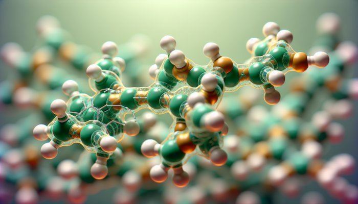 3D progesterone molecule