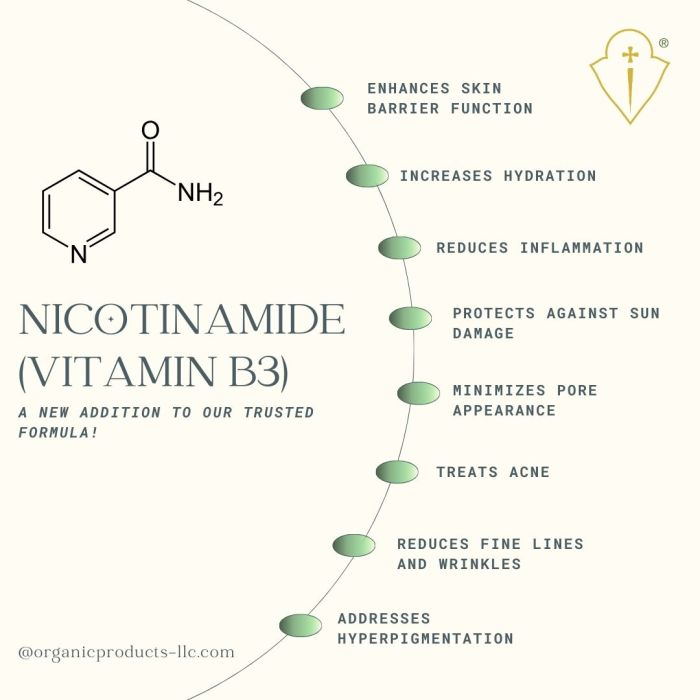 Nicotinamide infographic